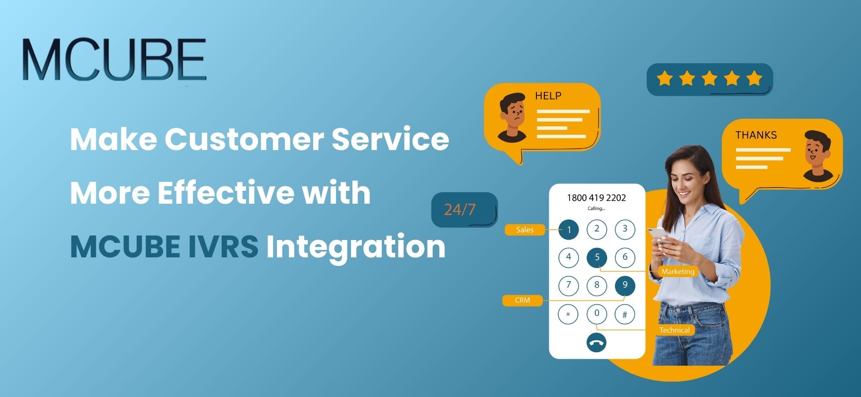 Make Customer Service More Effective With MCUBE IVRS Integration